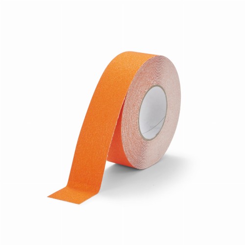 Naklejka przeciwpoślizgowa na schody pomarańczowa 50mm