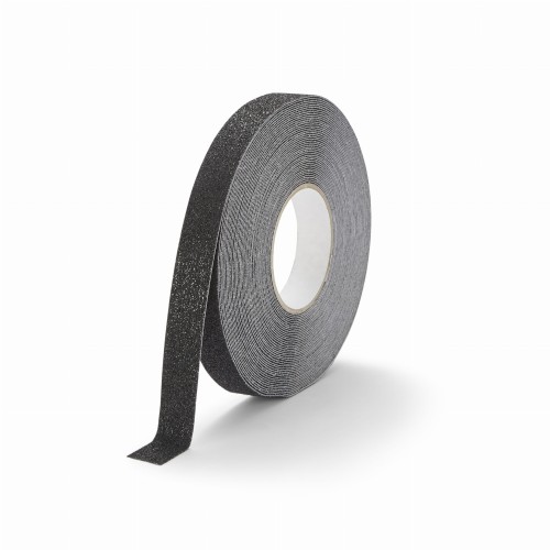 Taśma naklejka przeciwpoślizgowa czarna 25mm grube ziarno