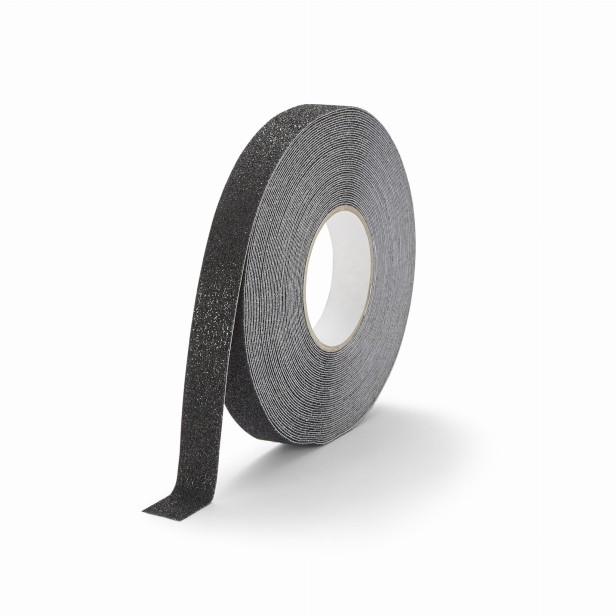 Taśma naklejka przeciwpoślizgowa czarna 25mm grube ziarno