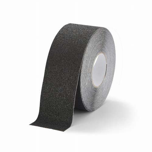 Taśma przeciwpoślizgowa z grubym ziarnem R13 75mm czarna szeroka